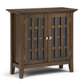 Bedford 32 Inch Wide Solid Wood Low Storage Media Cabinet