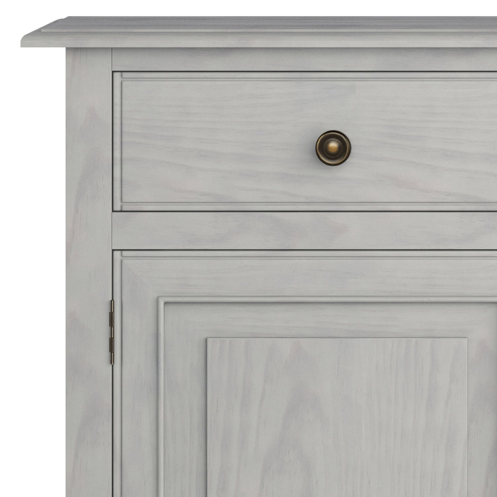 Connaught Solid Wood Entryway Storage Cabinet in Fog
