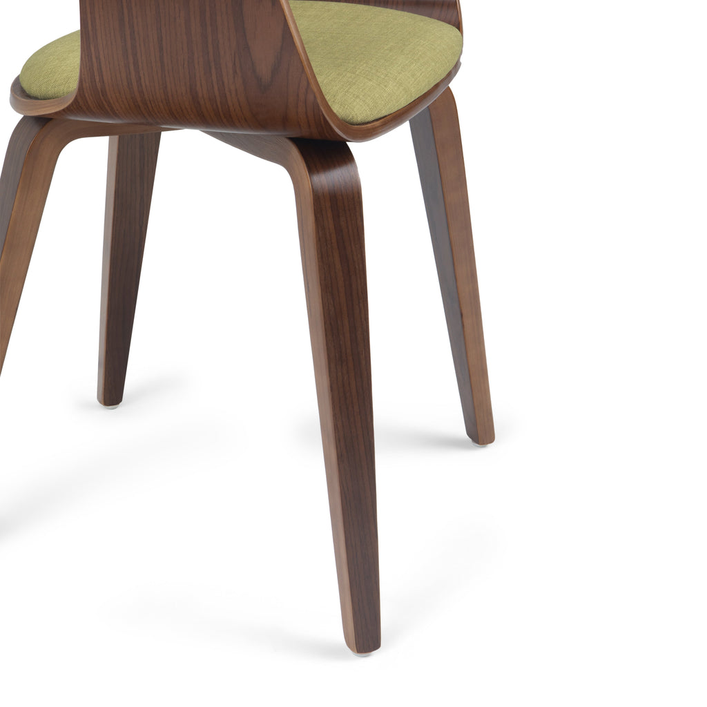 Lowell Bentwood Dining Chair - Acid Green Linen Look
