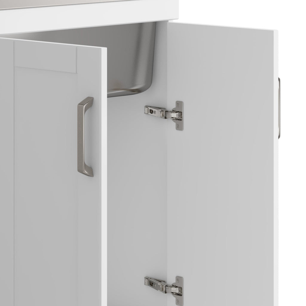 Kyle 24" Laundry Cabinet with Faucet and Stainless Steel Sink