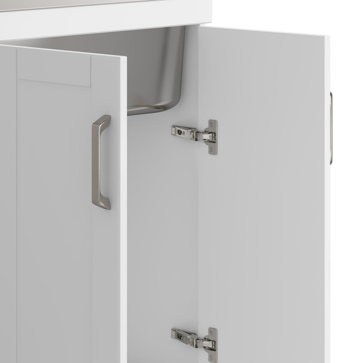 Kyle 24" Laundry Cabinet with Faucet and Stainless Steel Sink
