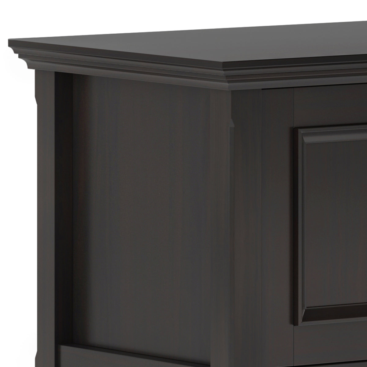 Amherst 72 Inch Wide Solid Wood Low TV Stand in Hickory