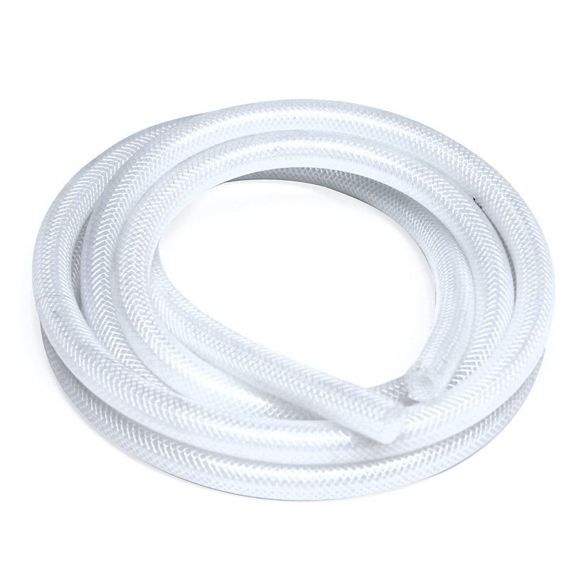 HPS High Temp 1/8" ID (3mm) Reinforced Silicone Braid Clear Hose Tubing