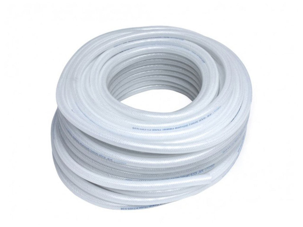 HPS High Temp 1/4" ID (6mm) Reinforced Silicone Heater Hose Clear - 100
