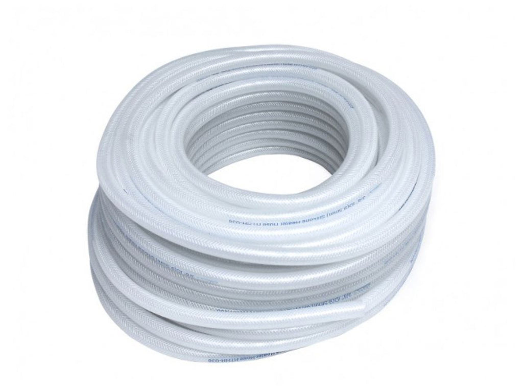 HPS High Temp 1/4" ID (6mm) Reinforced Silicone Heater Hose Clear - 25 Ft