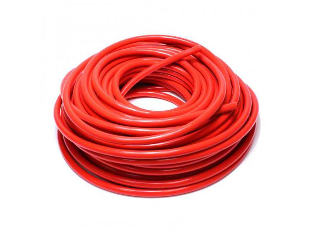 HPS High Temp 1/4" ID (6mm) Reinforced Silicone Heater Hose Red - 50 Feet