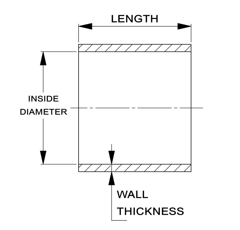 HPS Performance Products HPS 1-1/4" (32mm) ID Silicone Straight Coupler Hose, Ultra High Temp 4-ply Aramid Reinforced, Max. Temperature Rating 500F