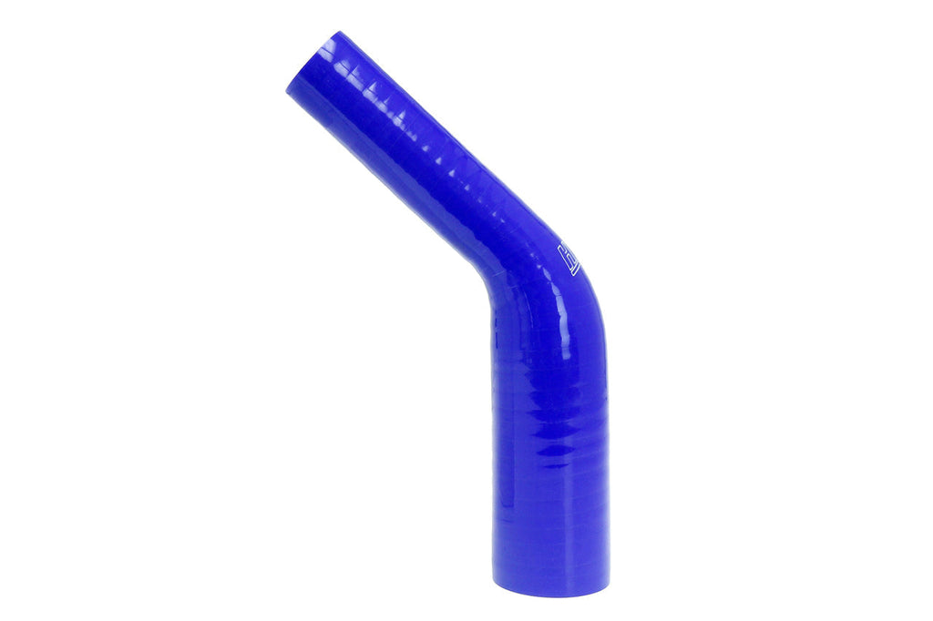 HPS 1-3/4" - 2-1/4" Silicone 45 Degree Elbow Reducer Coupler Hose, High Temp 4-ply Reinforced, 45mm - 57mm ID