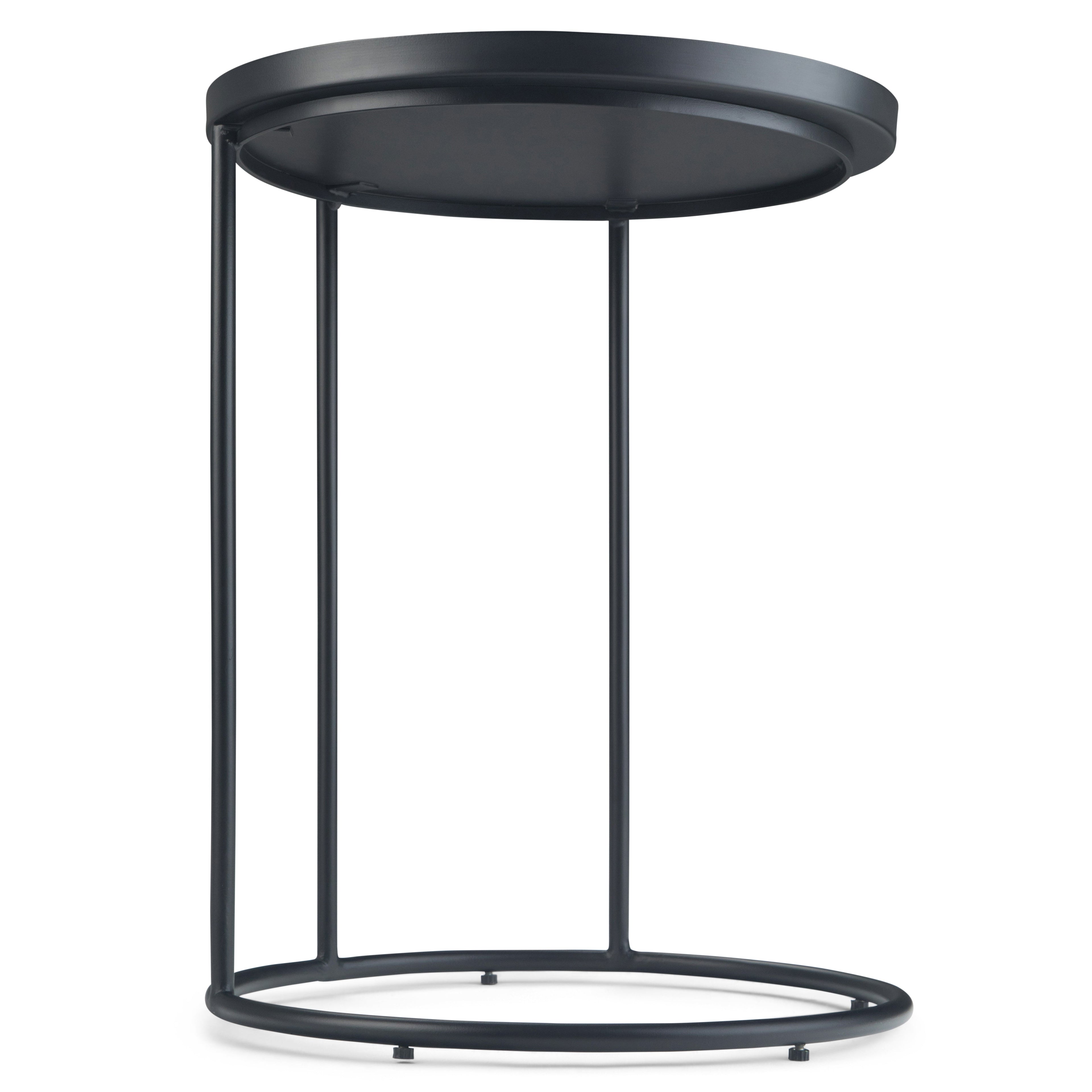 Monet 18 Inch Wide Metal Side Table