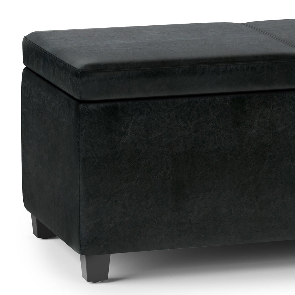 Avalon 54 Inch Wide Extra Large Storage Ottoman Bench