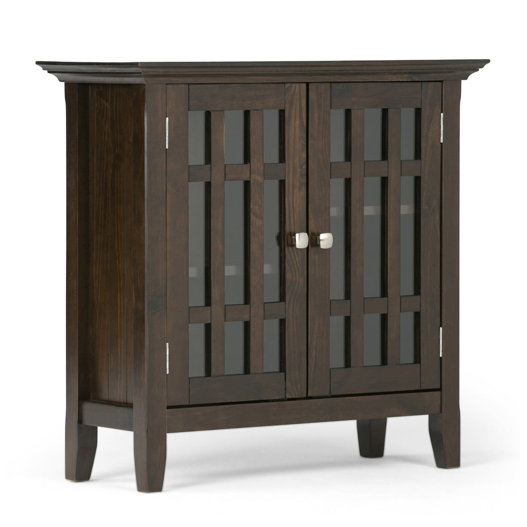 Bedford 32 Inch Wide Solid Wood Low Storage Media Cabinet