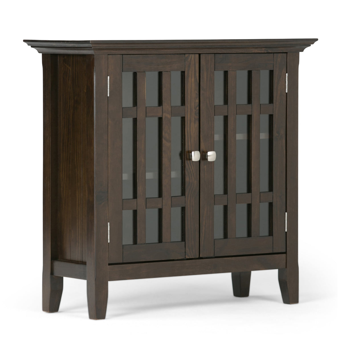 Bedford 32 Inch Wide Solid Wood Low Storage Media Cabinet