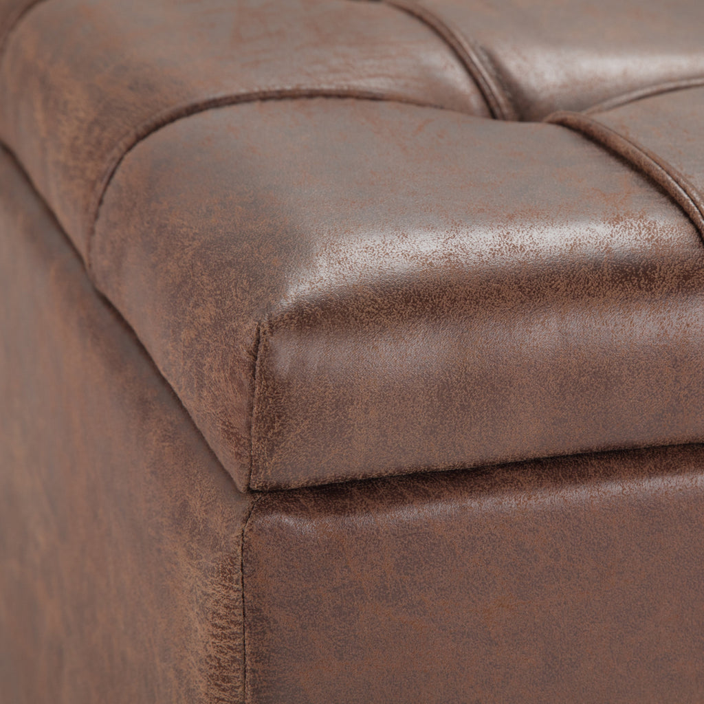 Harrison 36 Inch Wide Coffee Table Storage Ottoman