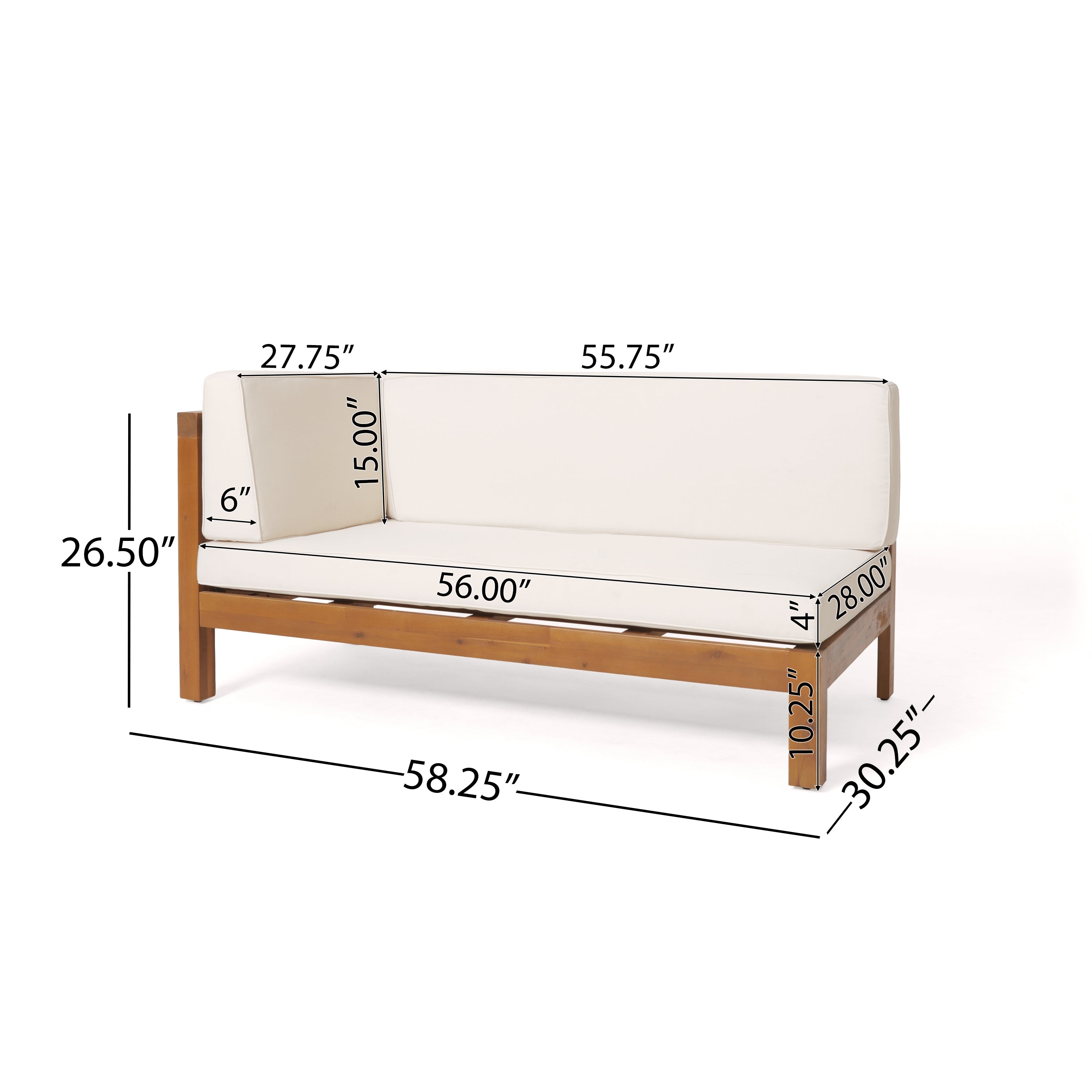 Brava X-Back Left Corner Bench Set of 2