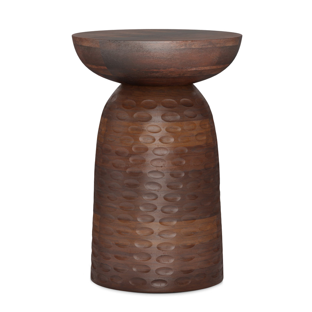 Boyd 13 Inch Solid Mango Accent Table
