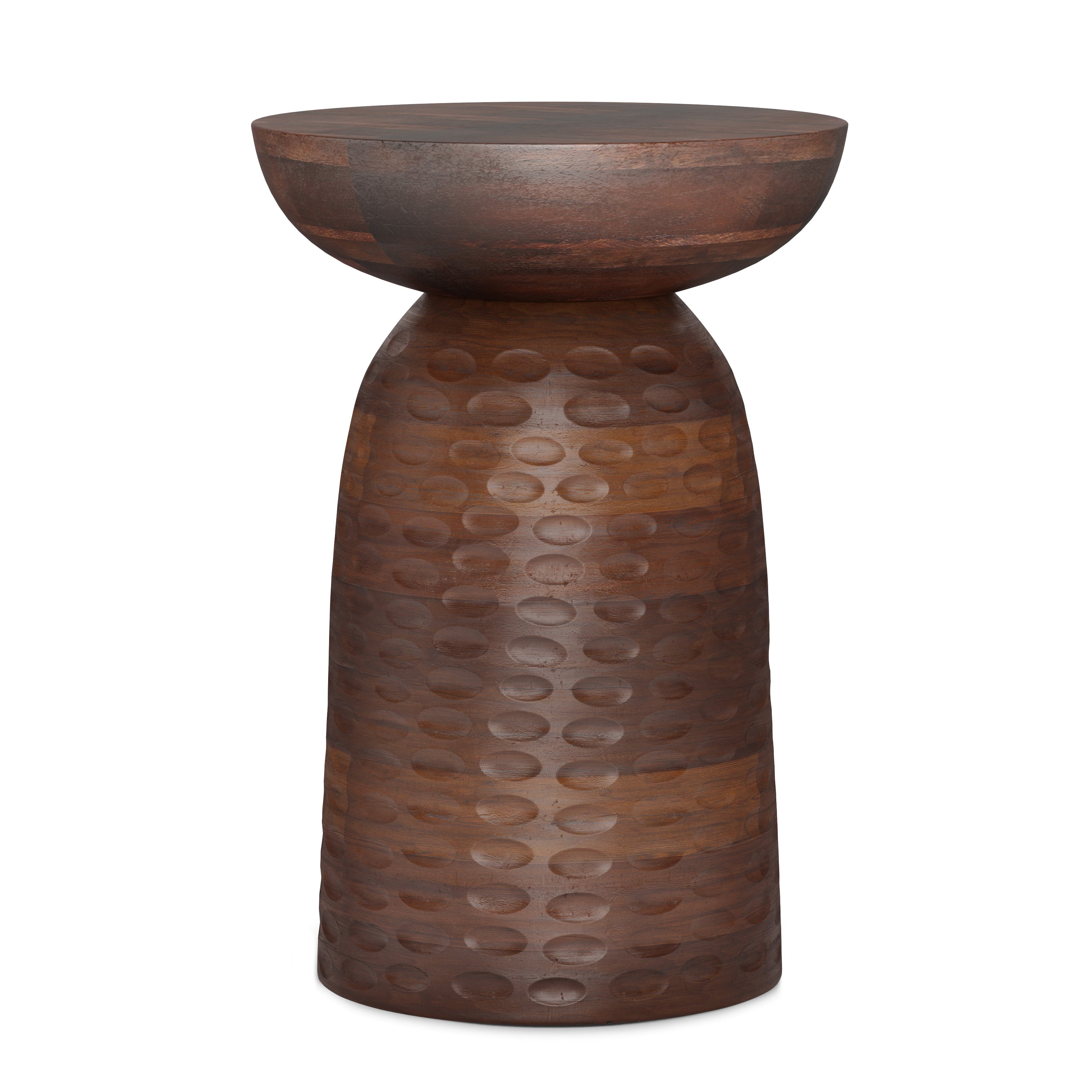 Boyd 13 Inch Solid Mango Accent Table