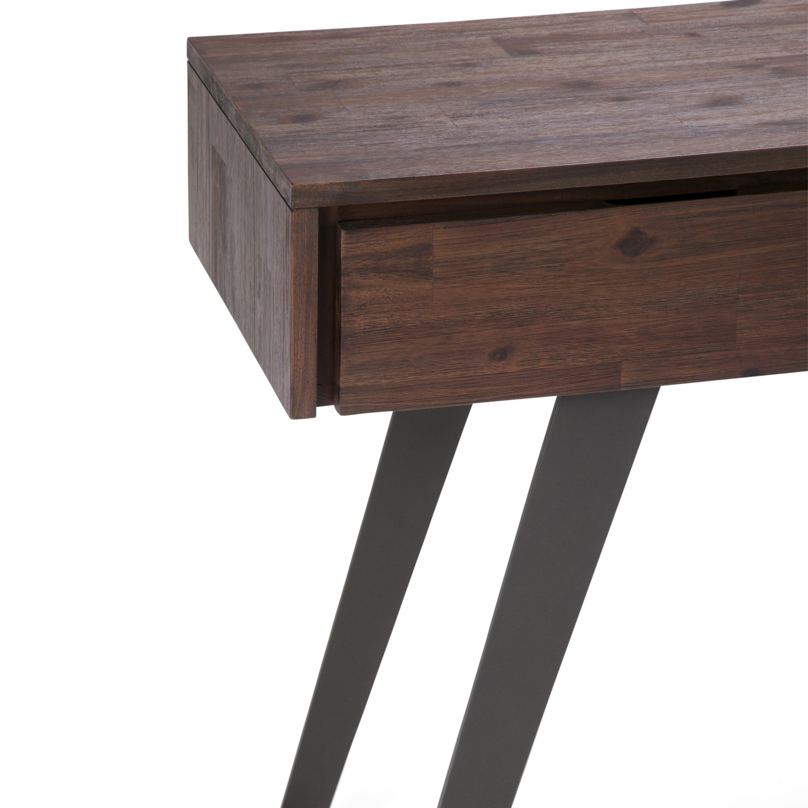 Lowry 60 Inch Wide Solid Acacia Wood Console Sofa Table
