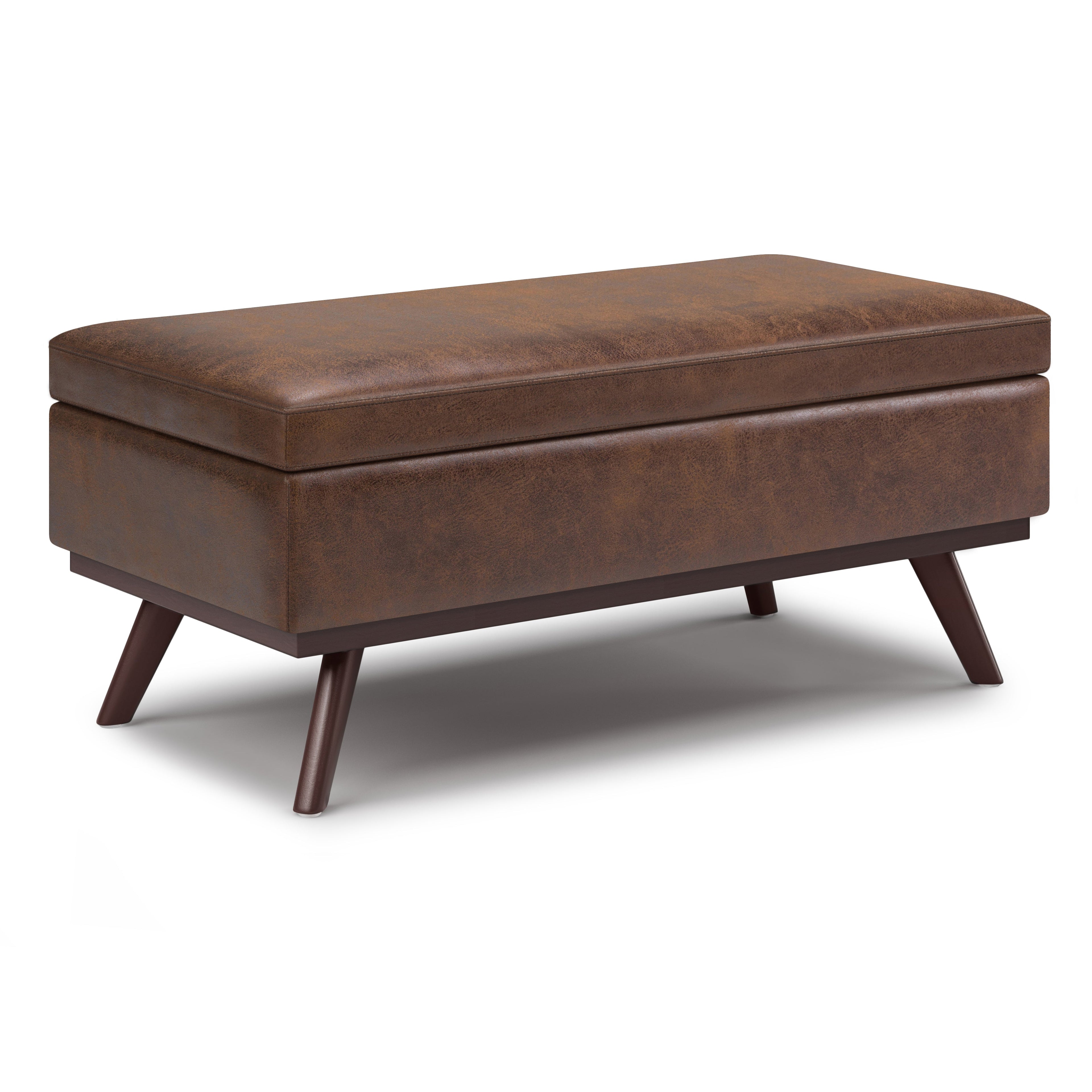 Owen 42 Inch Wide Lift Top Large Coffee Table Storage Ottoman