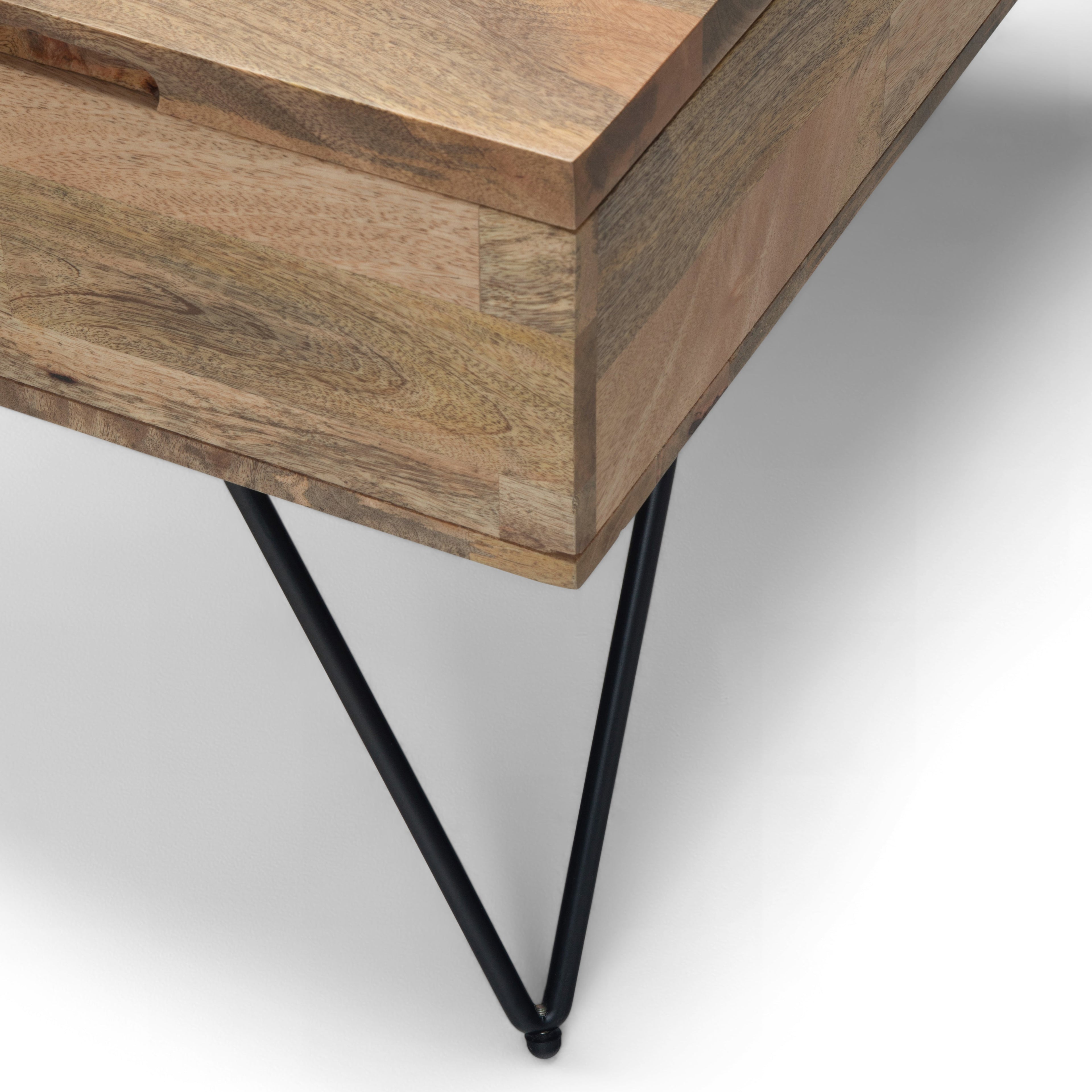 Hunter 32 Inch Wide Solid Mango Wood Lift Top Square Coffee Table