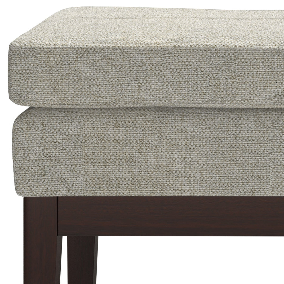 Carlson Small Ottoman Bench in Greige