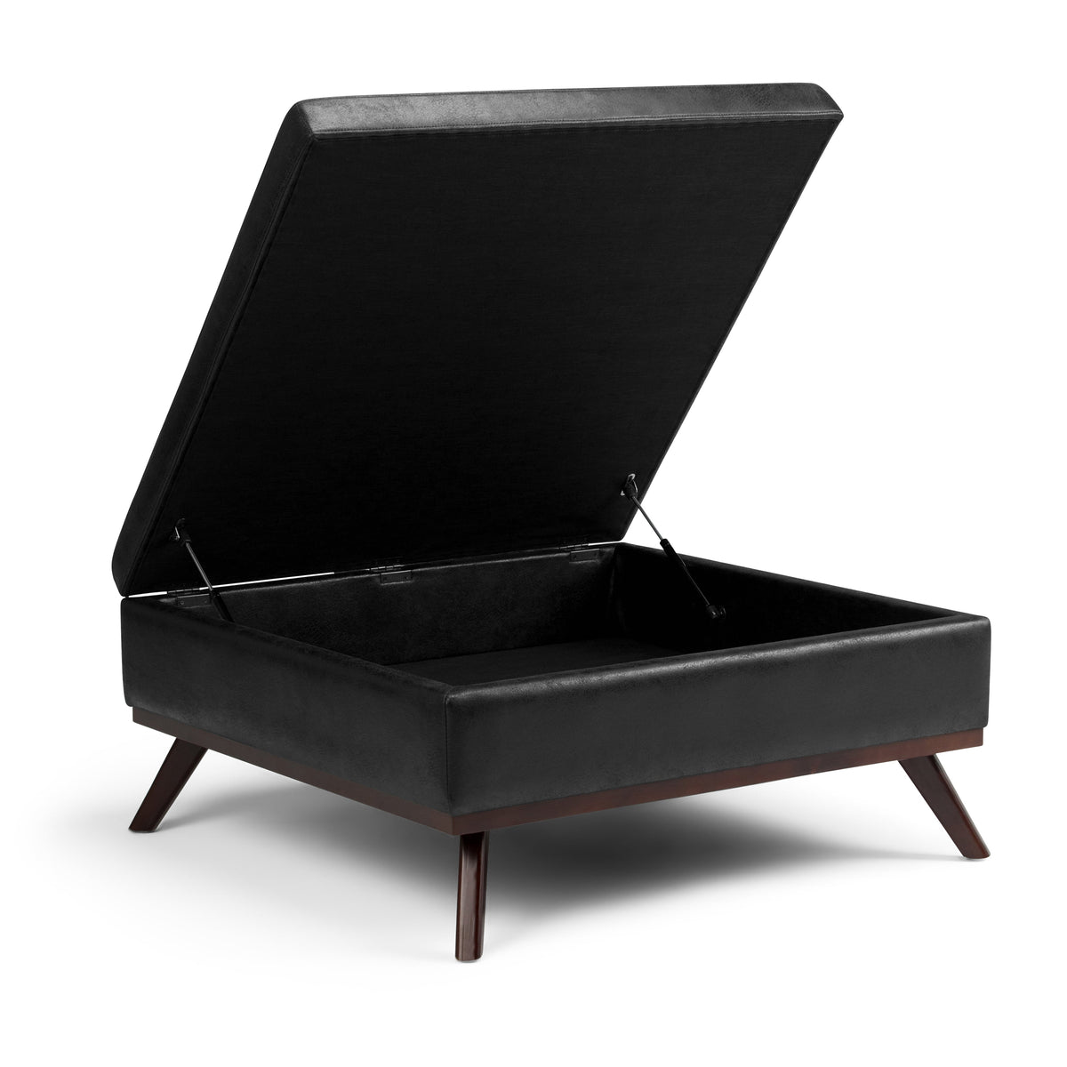 Owen 36 Inch Wide Square Coffee Table Storage Ottoman