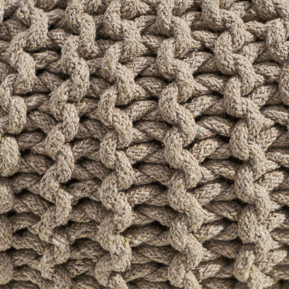 Moro Knitted Cotton 20 x 20 Round Pouf