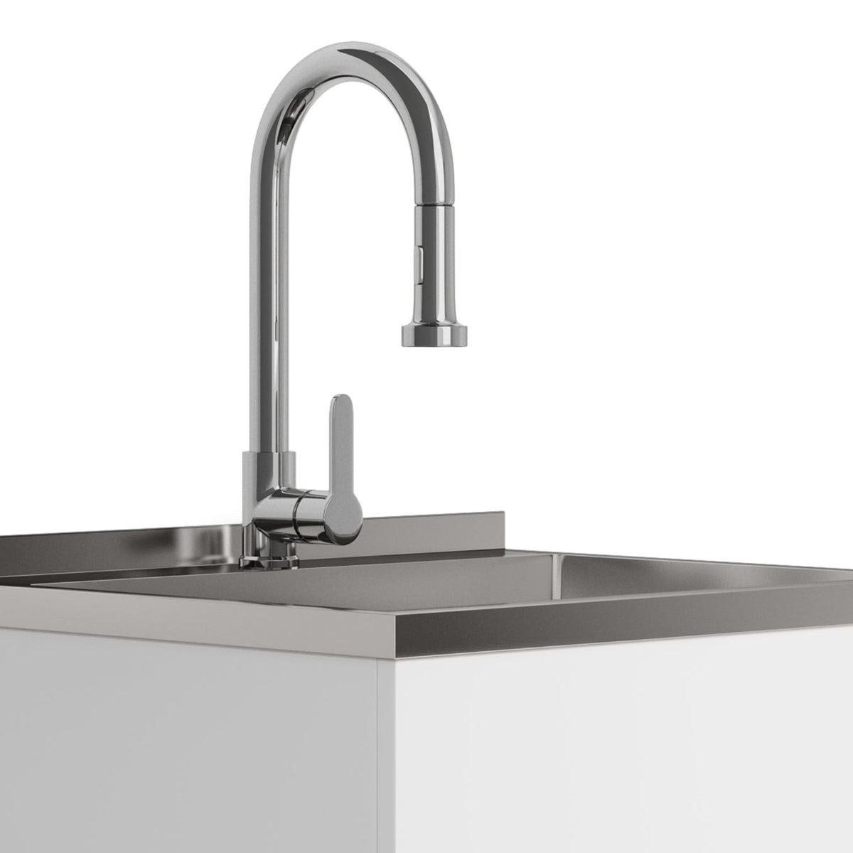 Metro 24" Laundry Cabinet with Faucet and Stainless Steel Sink