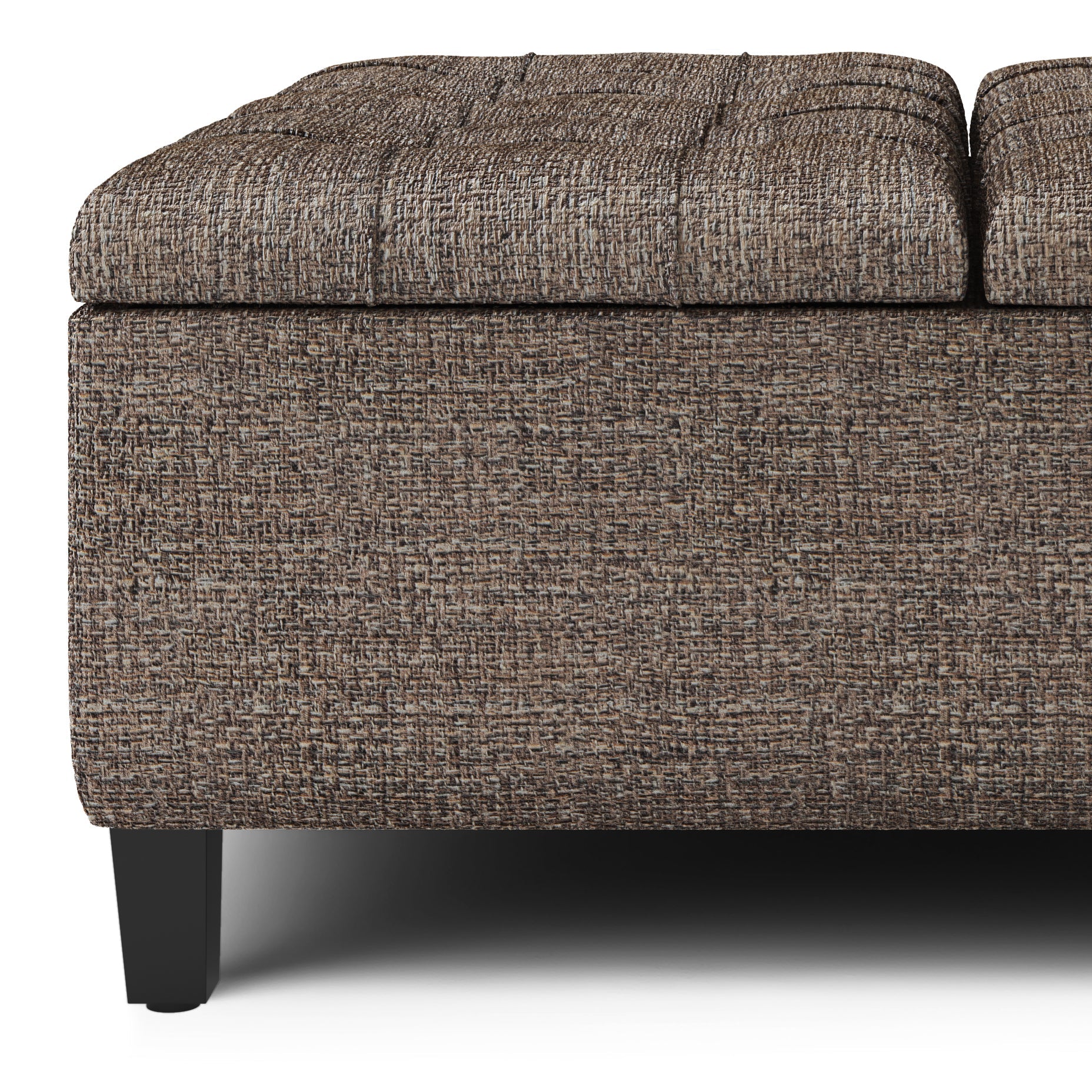Harrison Coffee Table Storage Ottoman - Mink