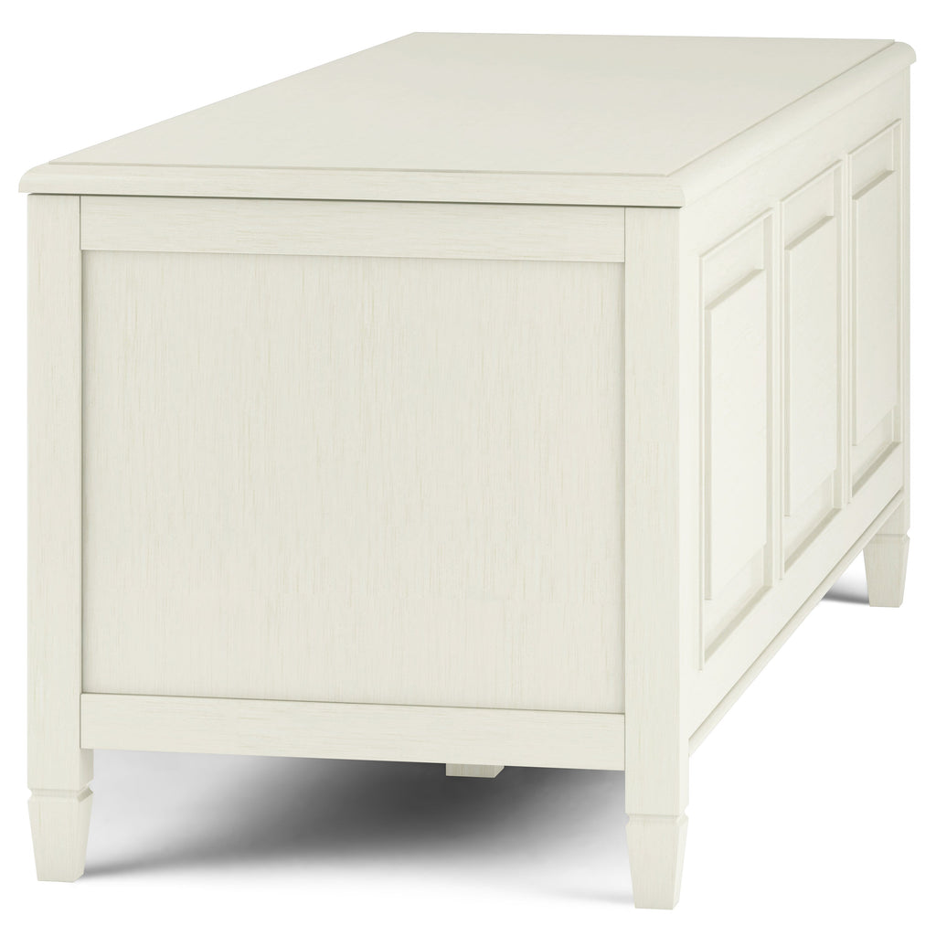 Connaught 51 Inch Wide Solid Wood Storage Bench Trunk in Antique