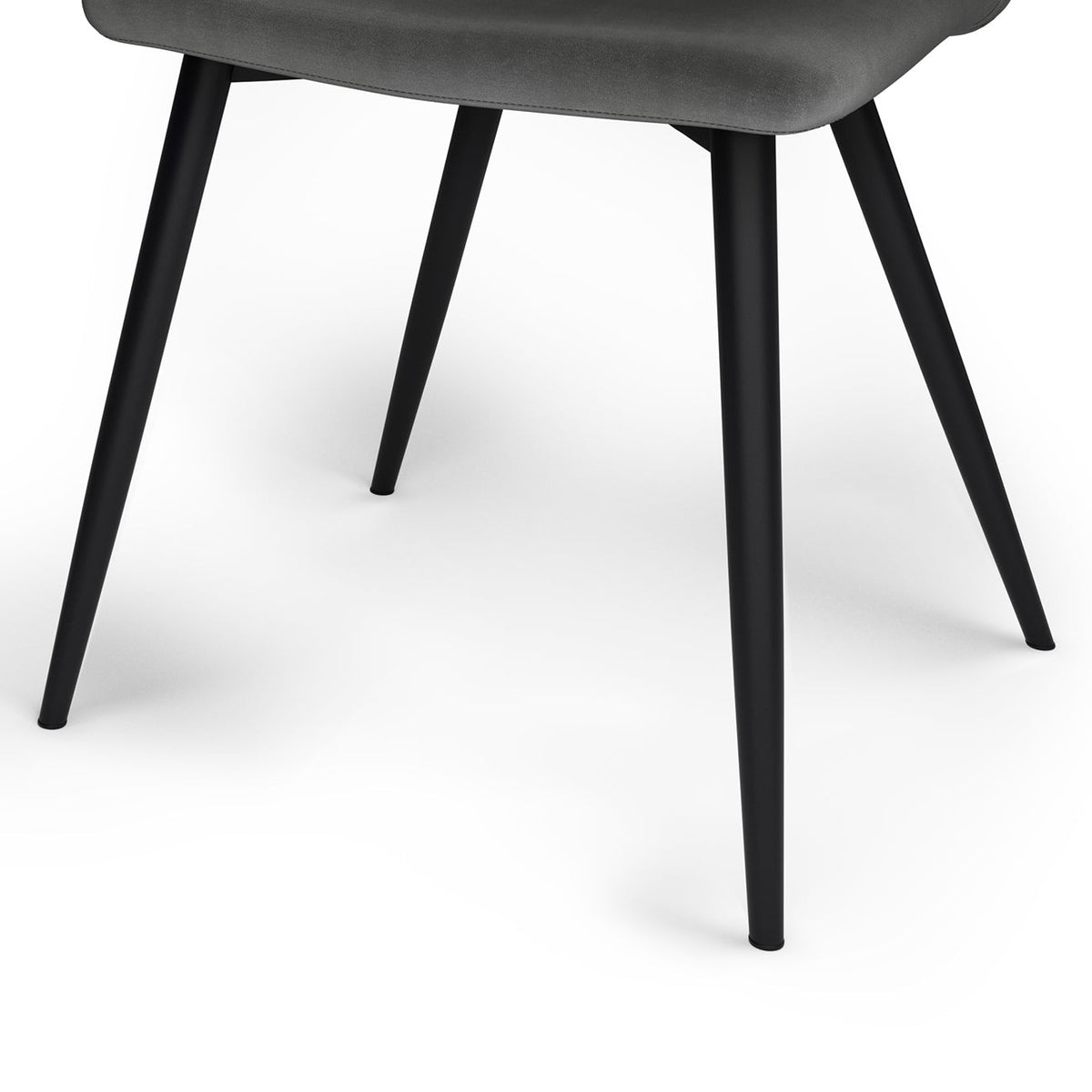 Baylor Dining Chair - Set of 2 - Dark Grey Velvet