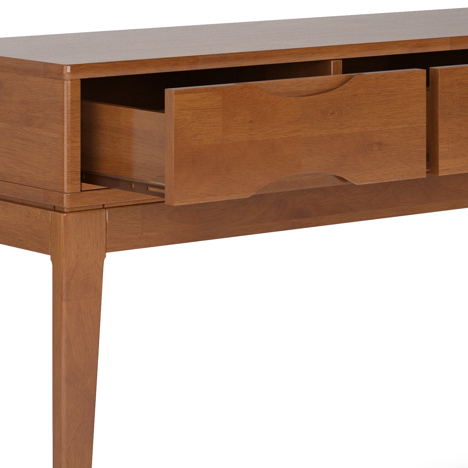 Harper 54 Inch Wide Solid Wood Console Sofa Table in Teak