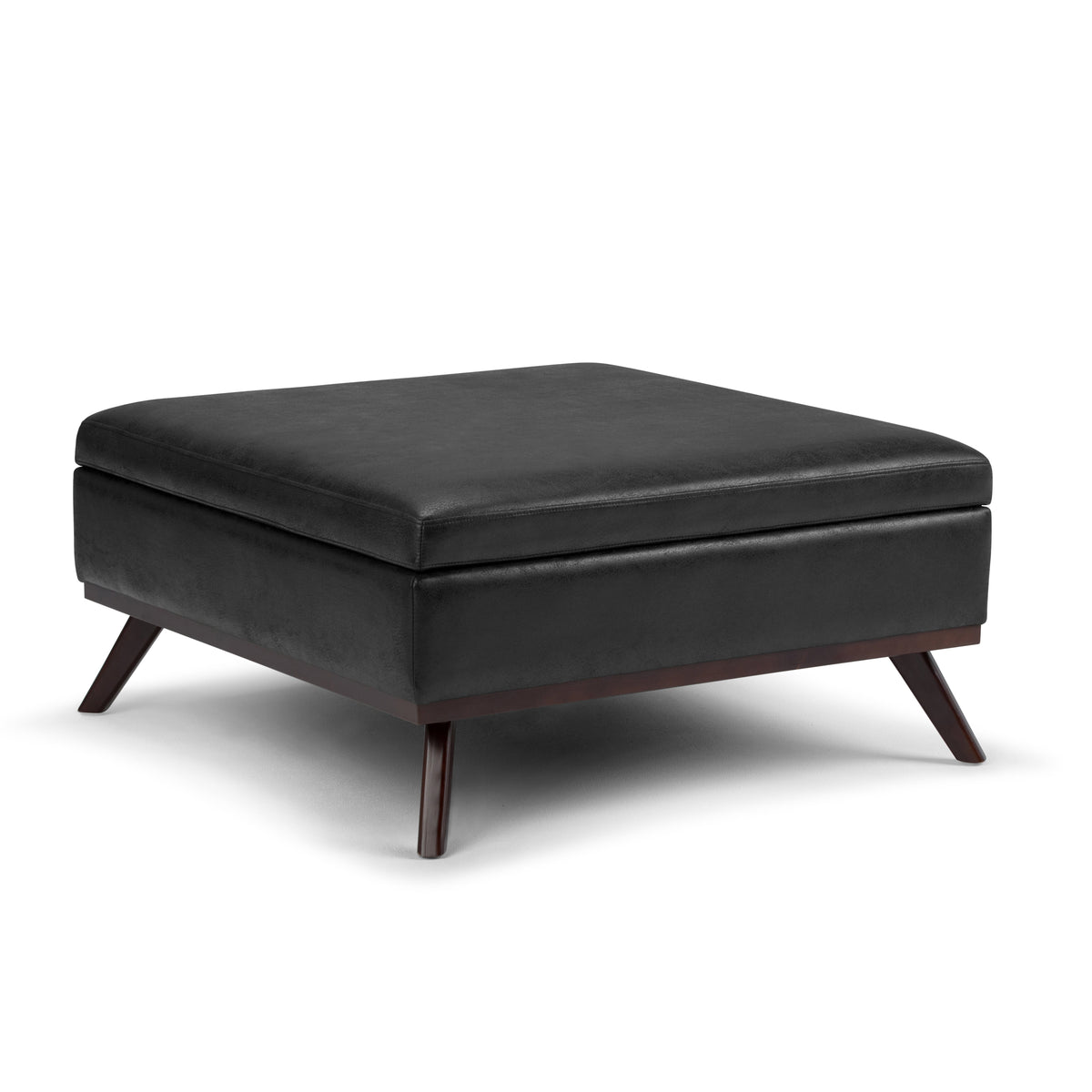 Owen 36 Inch Wide Square Coffee Table Storage Ottoman