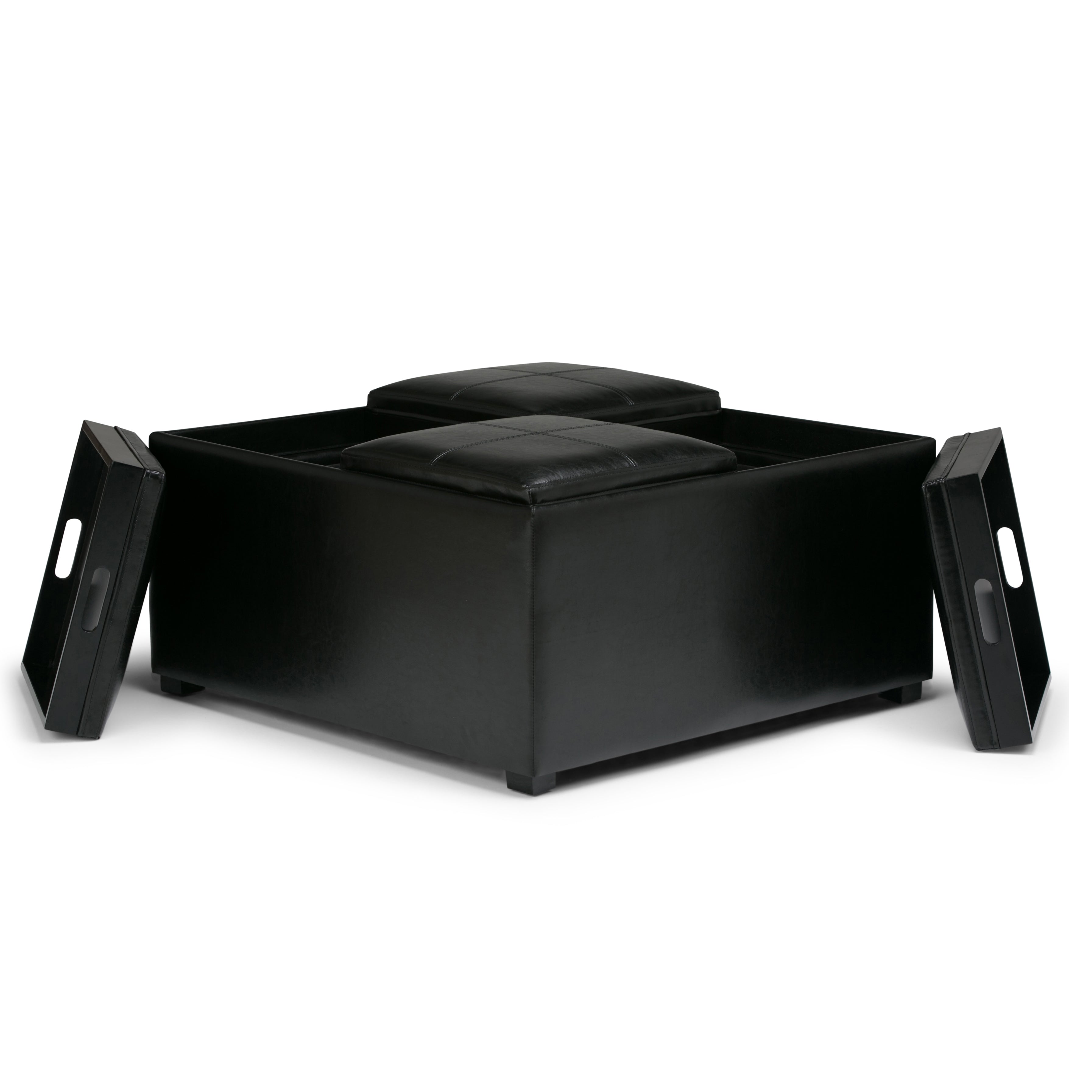 Avalon Square Coffee Table Storage Ottoman