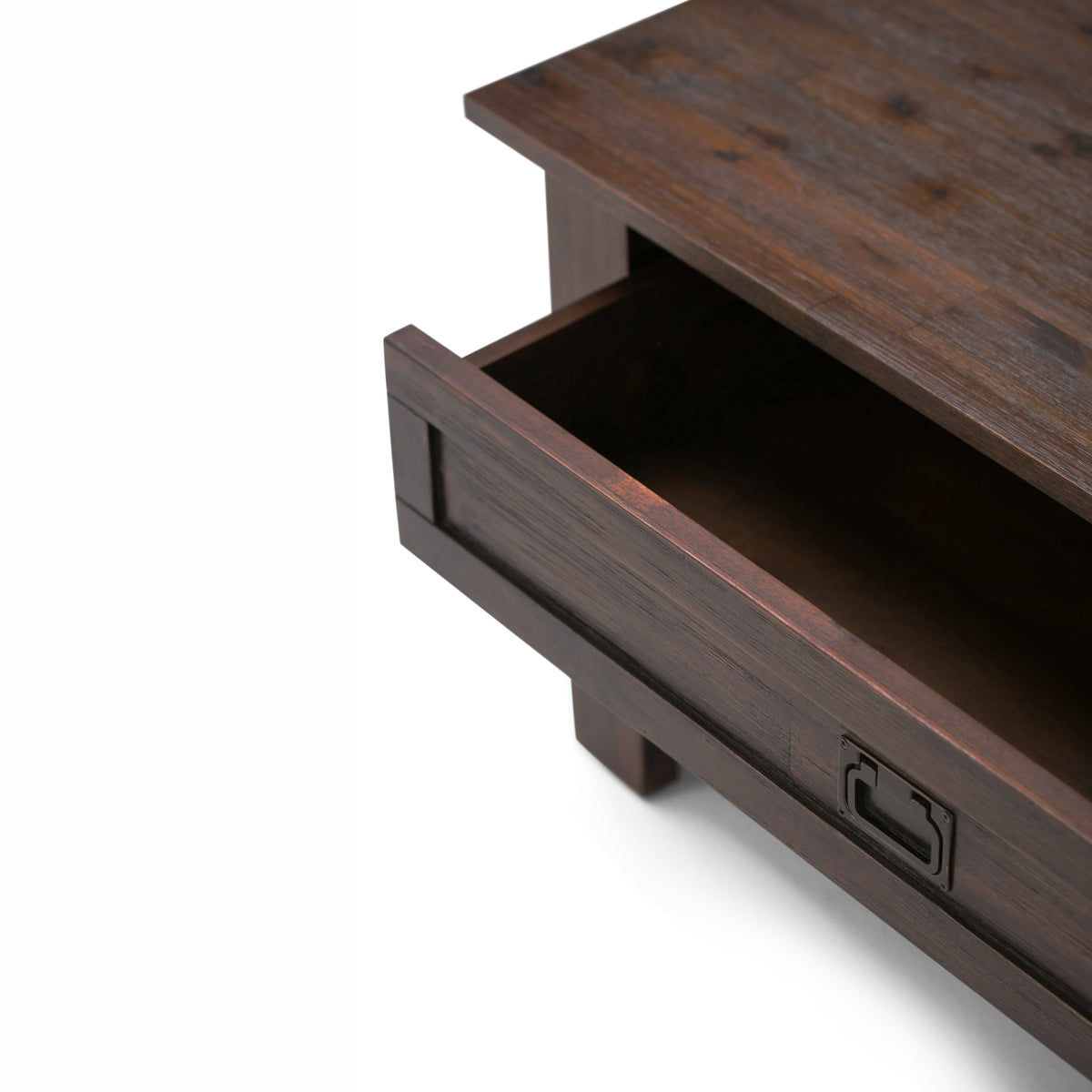 Monroe 38 Inch Wide Solid Acacia Wood Square Coffee Table