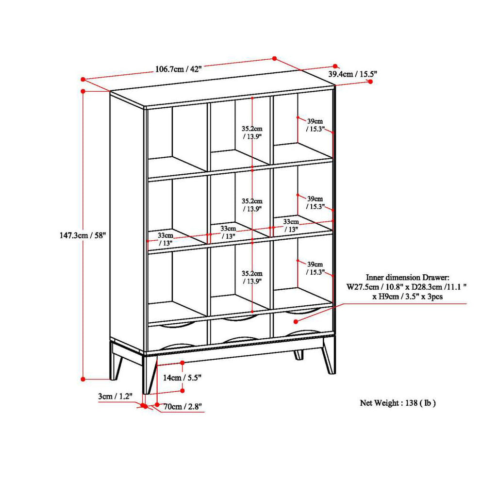Harper Cube Storage with Drawers