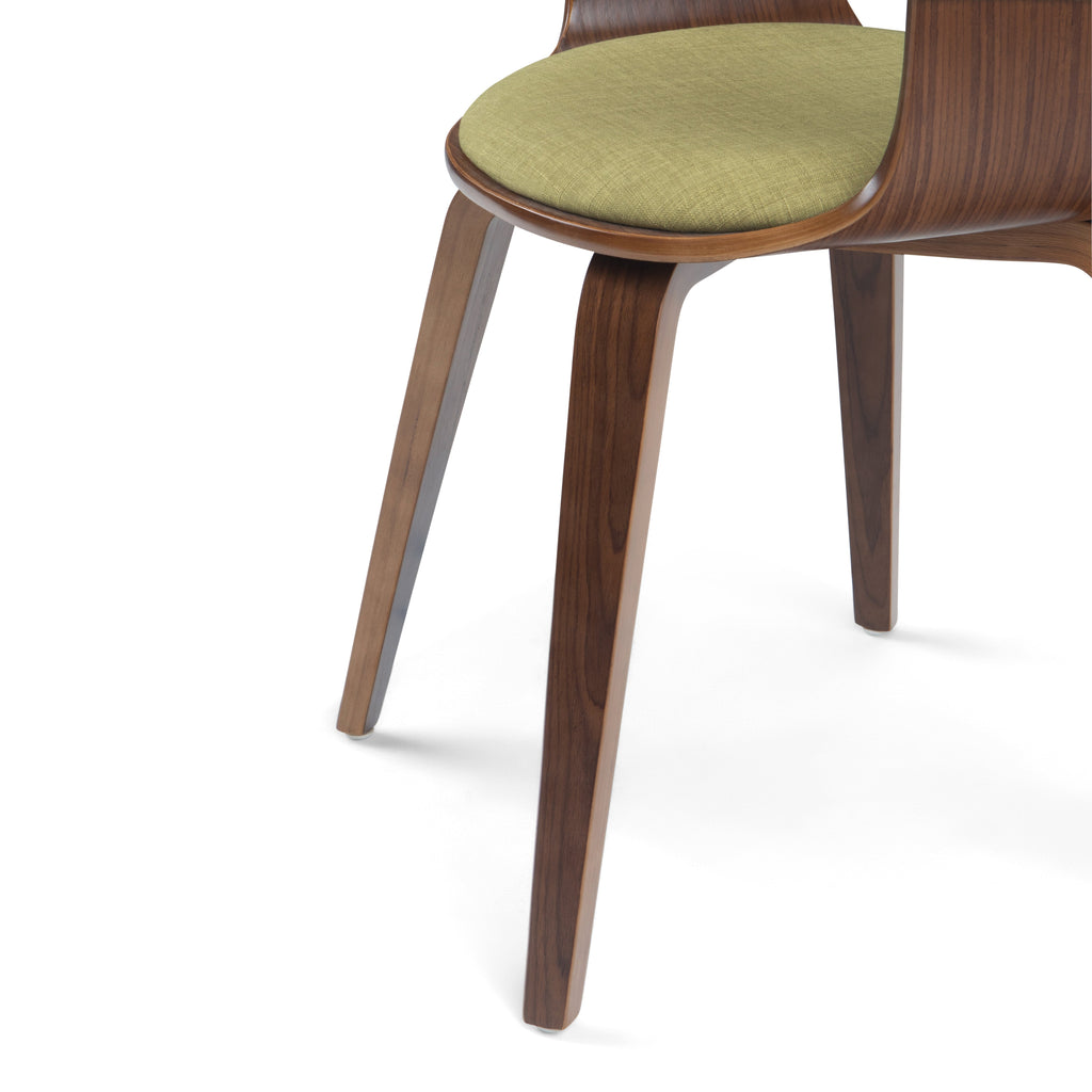 Lowell Bentwood Dining Chair - Acid Green Linen Look