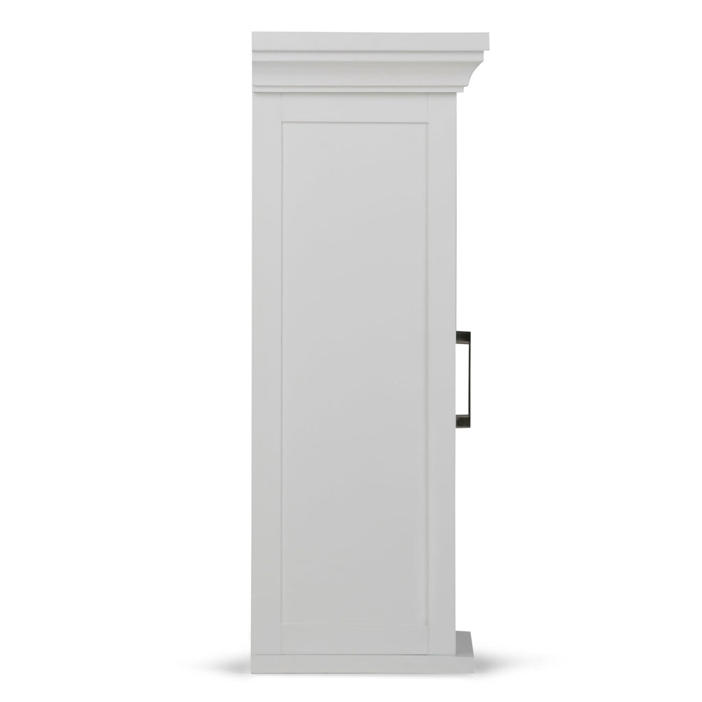 Avington 15 Inch Wide Solid Wood Single Door Wall Cabinet in Pure