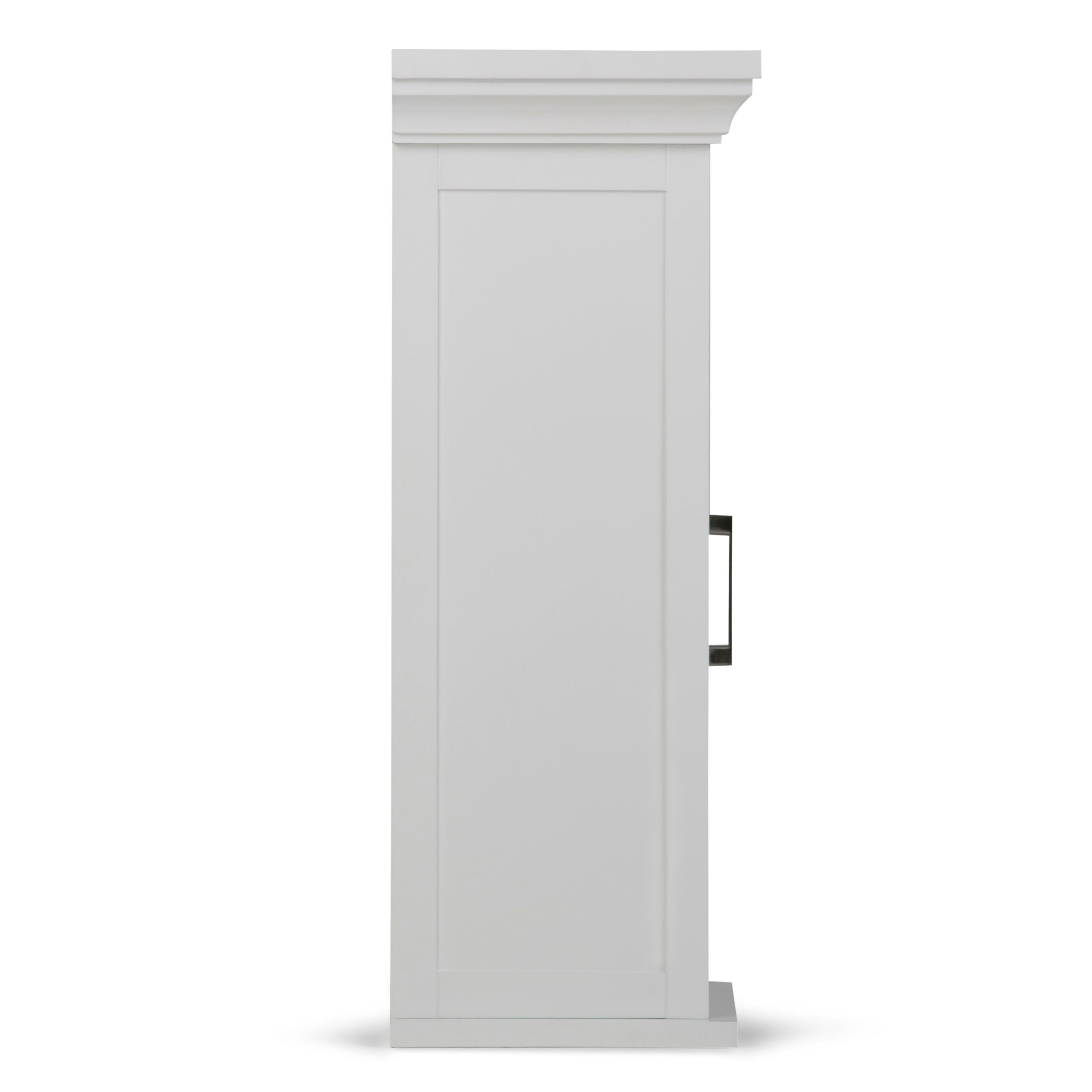 Avington 15 Inch Wide Solid Wood Single Door Wall Cabinet in Pure