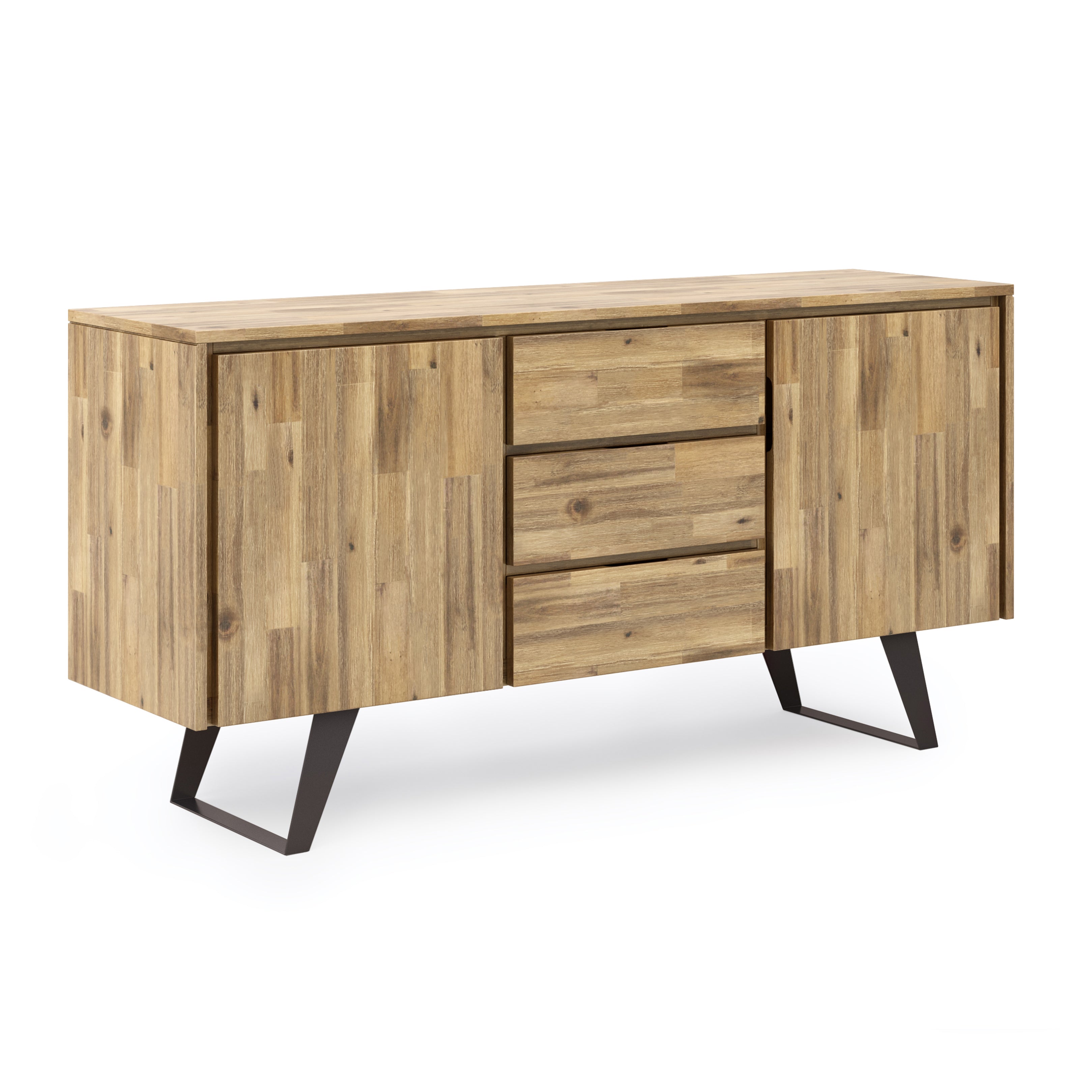 Lowry 60 Inch Wide Solid Acacia Wood Sideboard Buffet
