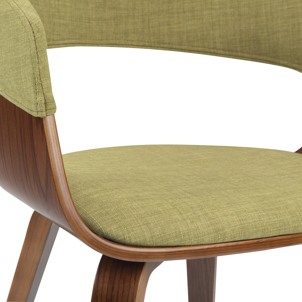 Lowell Bentwood Dining Chair - Acid Green Linen Look