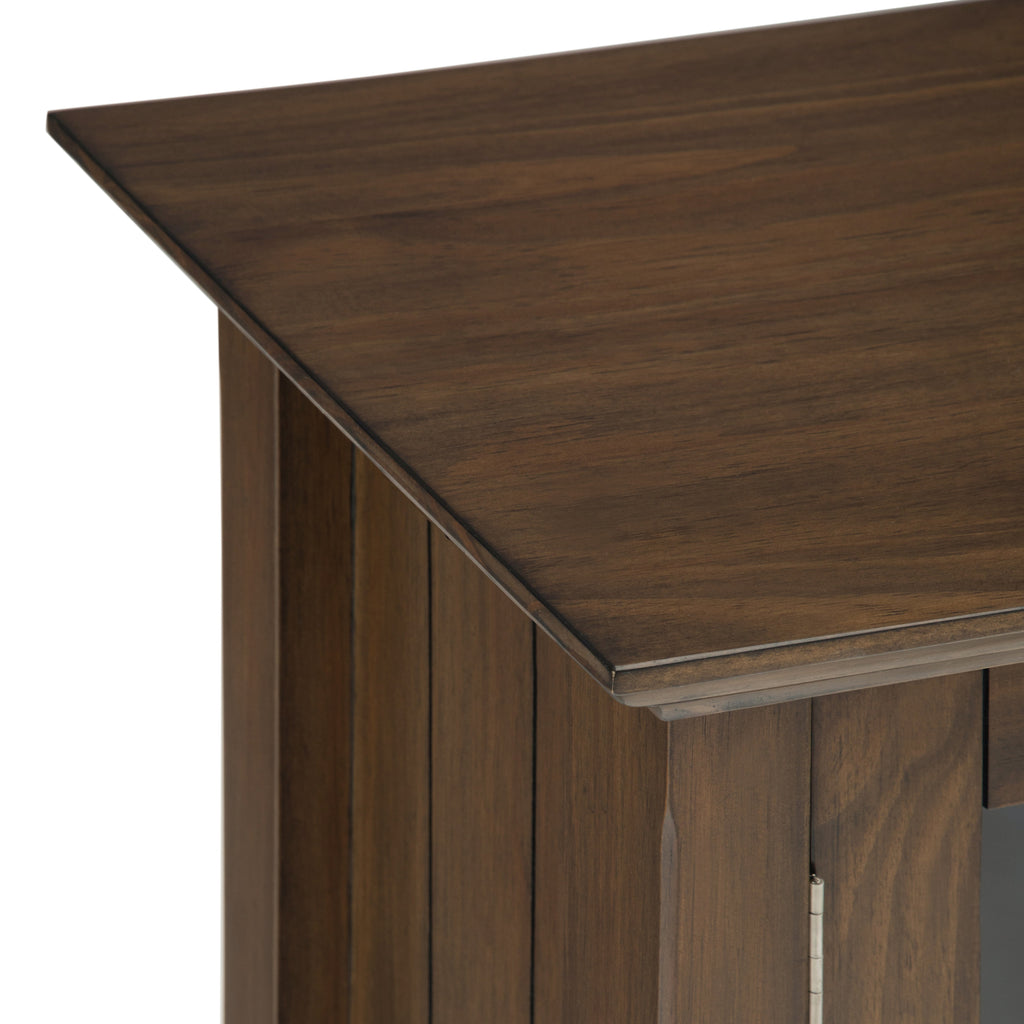 Bedford 32 Inch Wide Solid Wood Low Storage Media Cabinet
