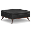 Owen 40 Inch Wide XL Square Coffee Table Storage Ottoman