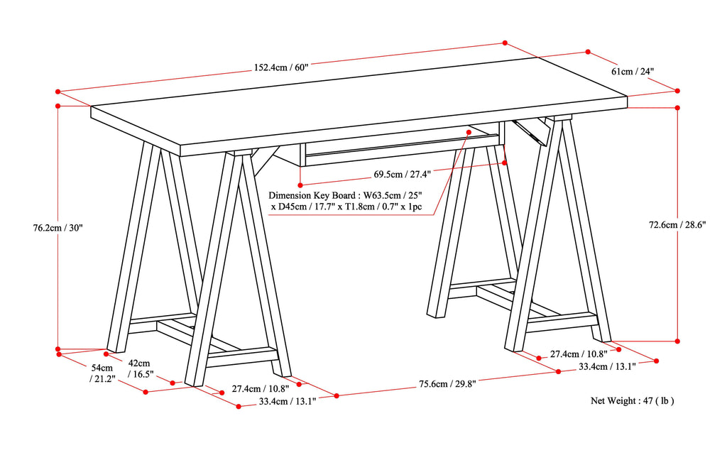 Sawhorse Desk