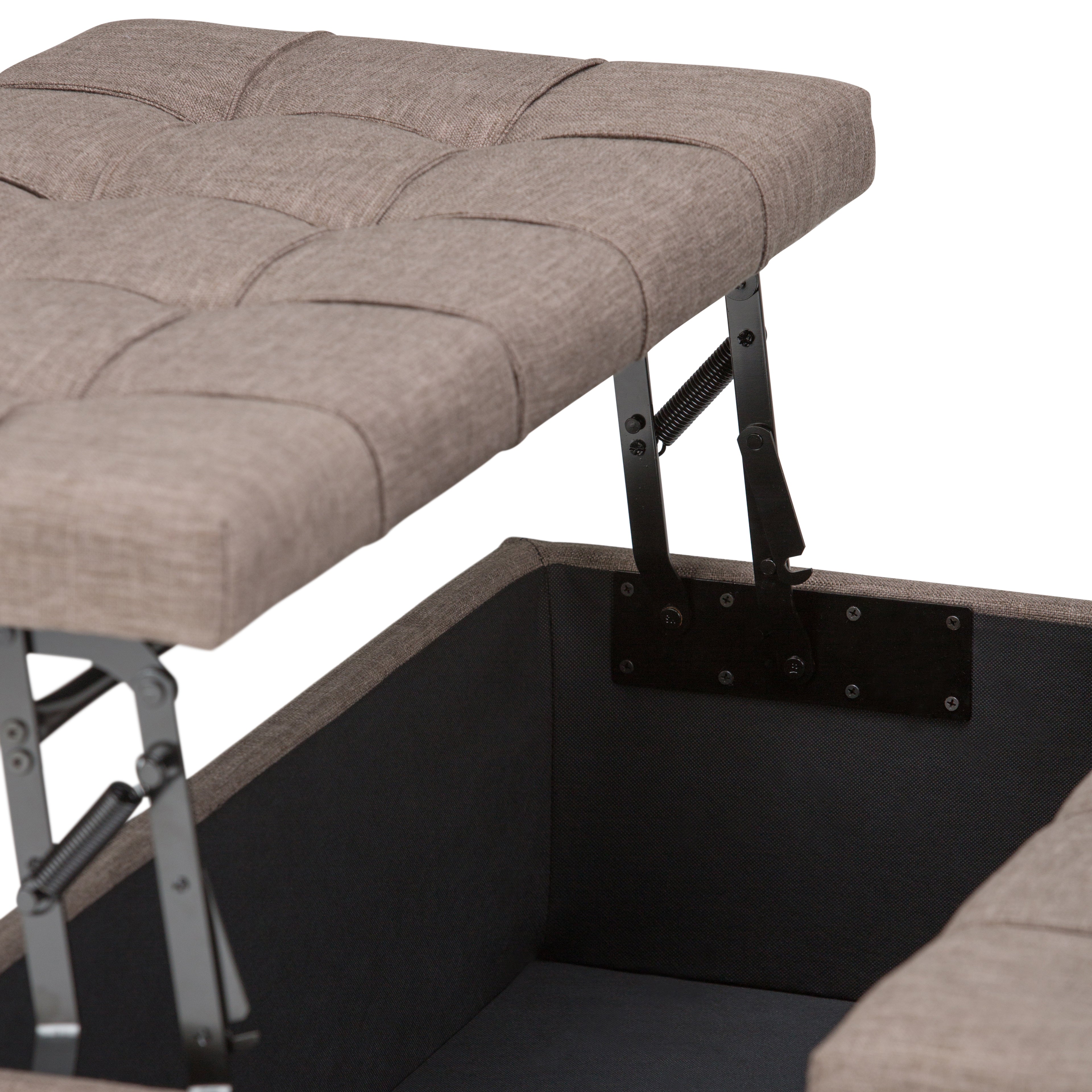 Harrison Coffee Table Storage Ottoman - Fawn
