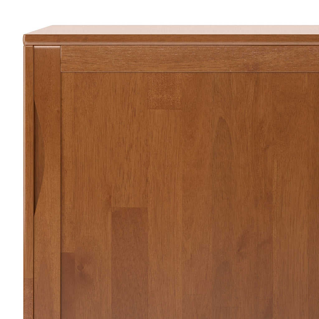 Harper 48 Inch Wide Solid Hardwood Mid-Century Modern Medium Storage Cabinet in Teak