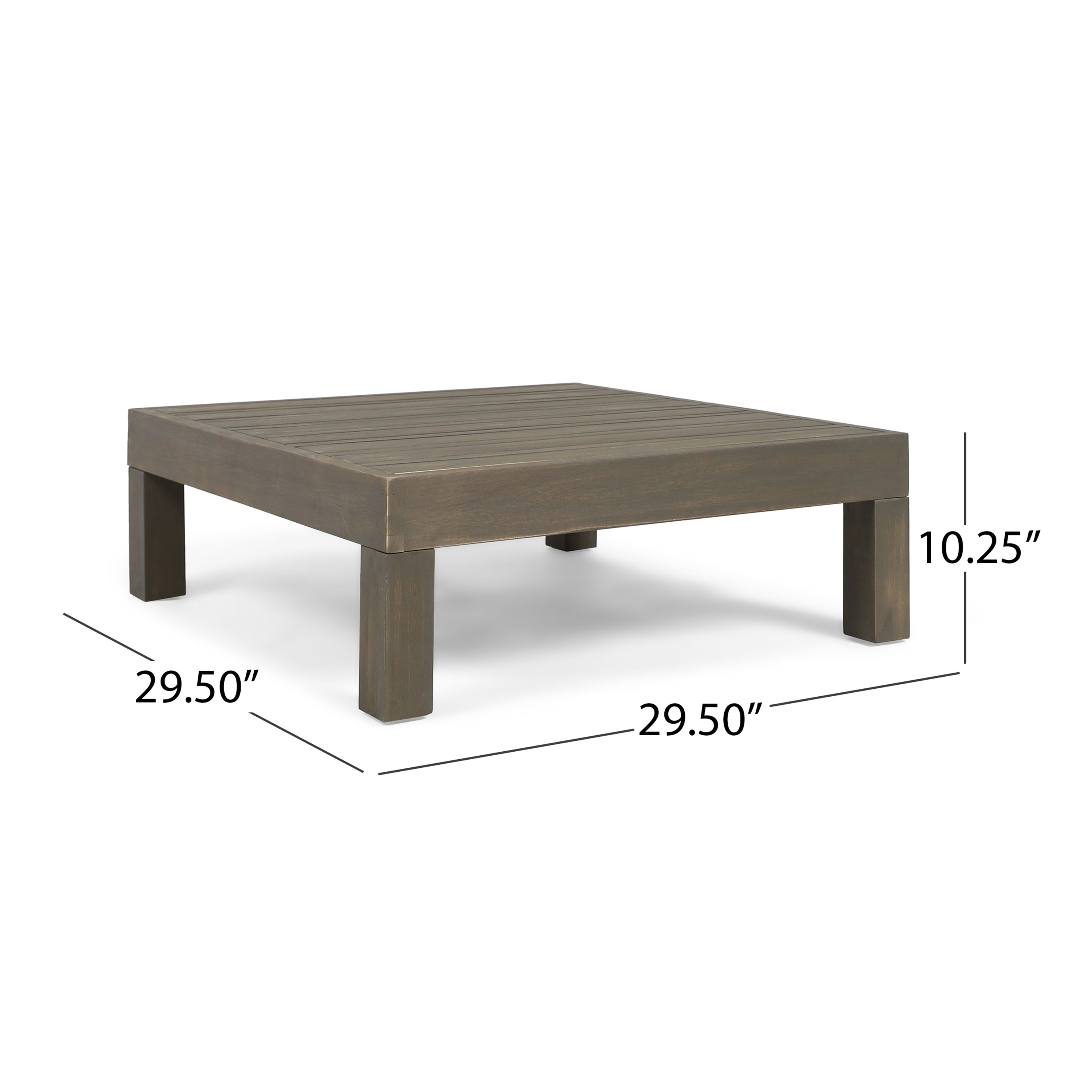 Oana 4-Piece Sofa Set With Coffee Table, Dark