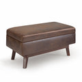 Owen 36 Inch Wide Small Rectangular Storage Ottoman