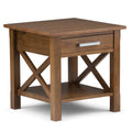Kitchener End Table - Medium Saddle