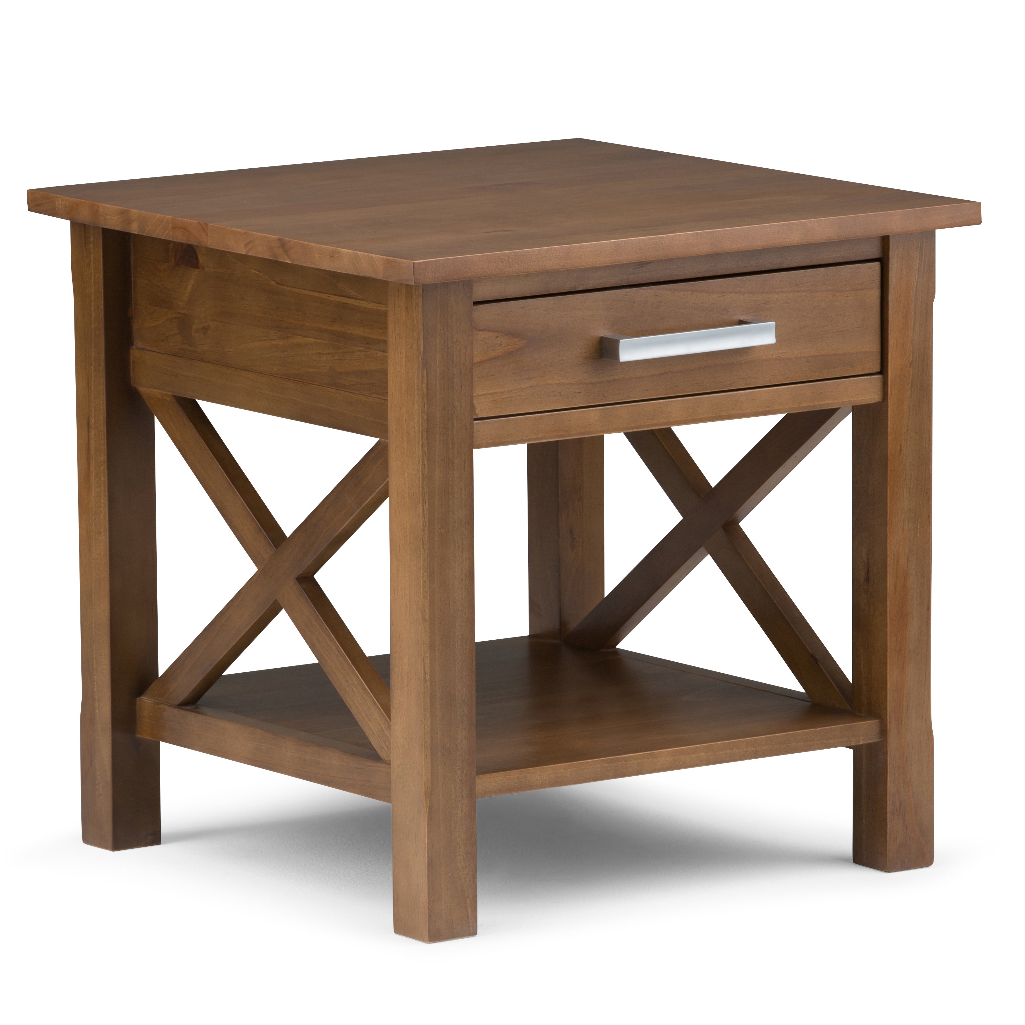 Kitchener End Table - Medium Saddle