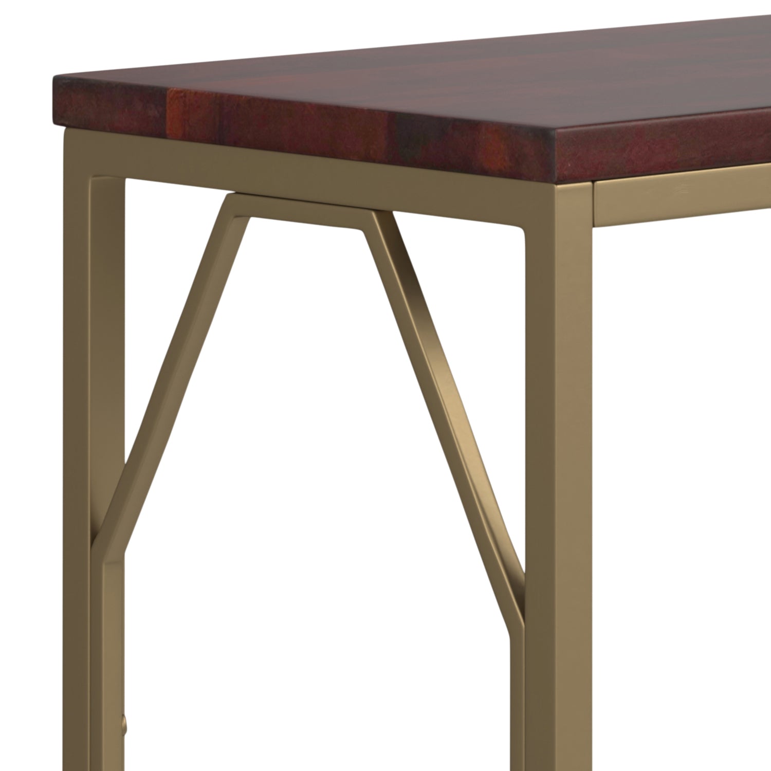 Selma Metal and Wood Accent Table